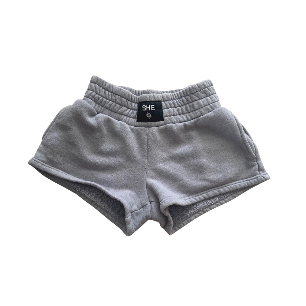 Darc Sport SHE Lilac/Gray Sweat Shorts Womens Size Small